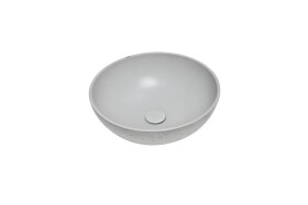 Umyvadlo na desku SAT Cemento 42x42 cm šedá bez přepadu CEM4242TS CEM4242TS