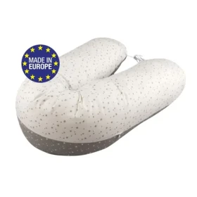 Bomimi ADOS kojící polštář 150x30, HVĚZDIČKY bílá/šedá (BO2311WGRY101)