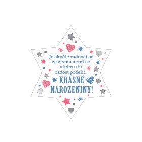 Albi Plaketka hvězda - Narozeniny - Albi