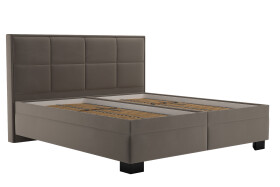 Postel Ela Matrace: Bez matrace, látka: Tiffany 29 Taupe