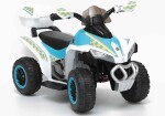 Mamido Dětská elektrická čtyřkolka Policie Race bílá