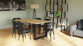 BRADOP Jídelní stůl System RUNE-02 (S40402) - lamino/kov BRA-S40402-RUNE