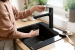 HANSGROHE - Zesis M33 Dřezová baterie s výsuvnou sprškou, matná černá 74822670