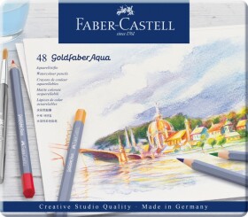 Faber-Castell Pastelky Goldfaber Aqua 48 barev plech