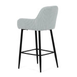 Barová židle, modrá, látka,AUB-V4009 BLUE6