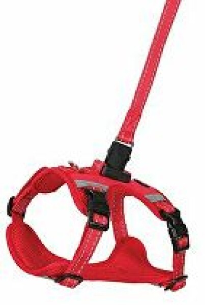 Postroj pes s vodítkem 2m CLIP&GO červená S Zolux