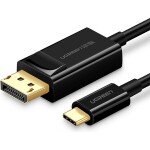 UGREEN Kabel USB-C (M) - DisplayPort (M) 1.5m černá / 4K (6957303859948)