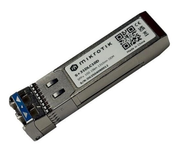 MikroTik SFP+ (miniGBIC) modul S+31DLC10D, SM, 10km, 10G EDF_1015398