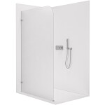 CERANO Sprchová zástěna Walk-in Orbis - Levá - 8 mm - chrom, mléčné sklo - 70x200 cm