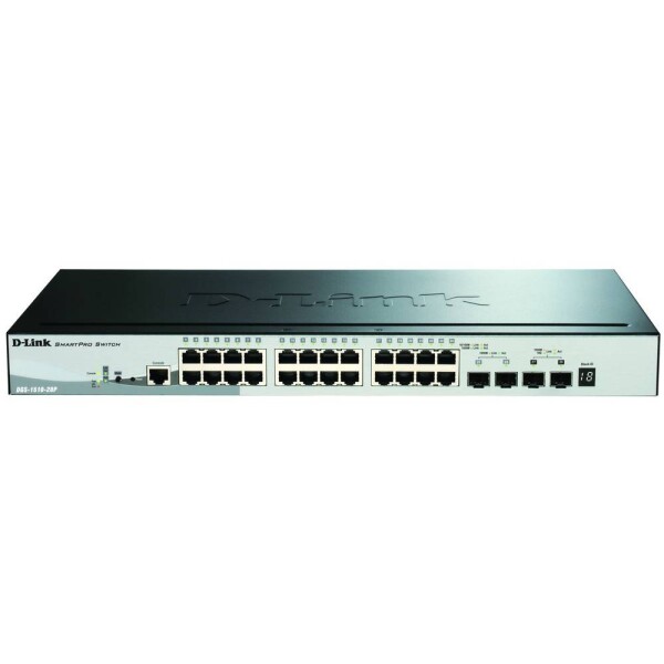 D-Link DGS-1510-28P/E DGS-1510-28P/E síťový switch 24 + 4 porty 92 Gbit/s funkce PoE