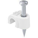 OBO Bettermann 2225417 Spona na hřebíky 100 ks čistě bílá