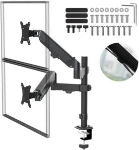 Maclean MC-136 / Stolní držák pro dva monitory / 17-32" (3)