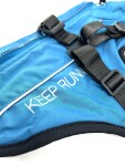 Aero zimní bunda pro psa s postrojem Barva: Modrá, Délka zad (cm): 23, Obvod hrudníku: 34 - 38 cm