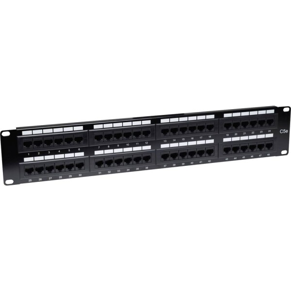 Intellinet 513579 48 portů síťový patch panel 483 mm (19) CAT 3, CAT 4, CAT 5, CAT 5e 2 U neosazený