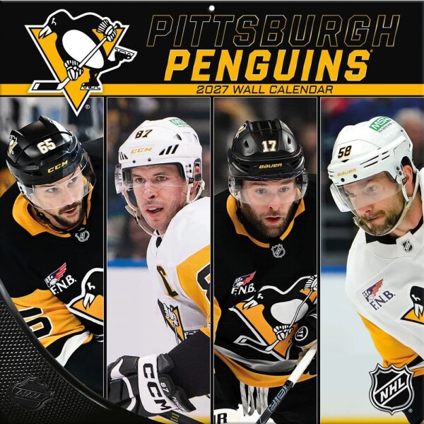JF Turner Kalendář Pittsburgh Penguins NHL 2027 Wall Calendar