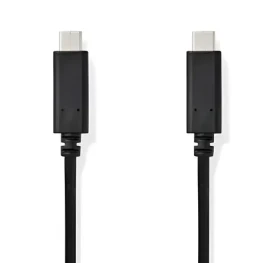Nedis USB-C kabel 60 W 1 m / Kabel USB / USB 3.2 Gen 1 / USB-C – USB-C / 5 Gbps (CCGB64700BK10)