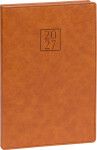 NOTIQUE Diář 2027: Prestigio - hnědý, týdenní, 15 x 21 cm