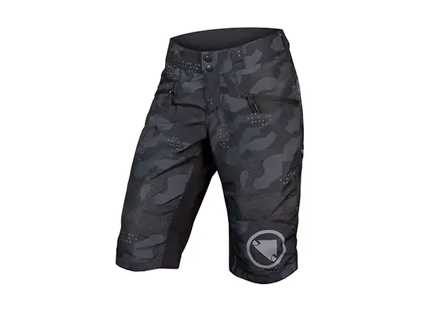 Endura dámské SingleTrack II Černý Maskáč - Endura SingleTrack II dámské kraťasy Black Camo vel. S