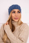 Milano fleecová čepice K203 ecru+jeans UNI