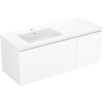 MEXEN/S - Orio koupelnová skříňka 120 cm s umyvadlem Otis levá, 1S, 1D, bílá mat 91A13-12047-3-BBFF01-W18L01
