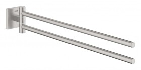 GROHE - QuickFix Start Cube Dvojitý držák ručníků, délka 44 cm, supersteel 40976DC0