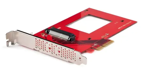 StarTech adaptér U.3 na PCIe červená / Adaptér / U.3 / PCIe (PEX4SFF8639U3)