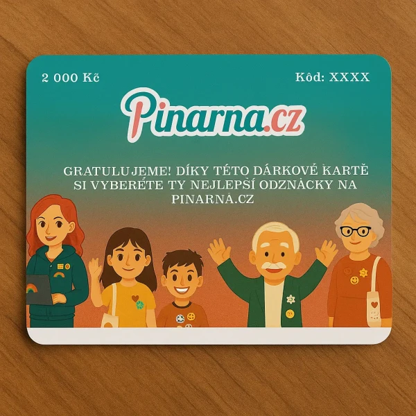 Pinarna.cz 500 Kč Dárková karta - digitální