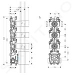 AXOR - Montážní tělesa Těleso termostatového modulu 10750180