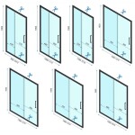 REA/S - Sprchová kabina Rapid Slide Chrome Dveře: 150 x Sprchová zástěna: 80 KPL-09115