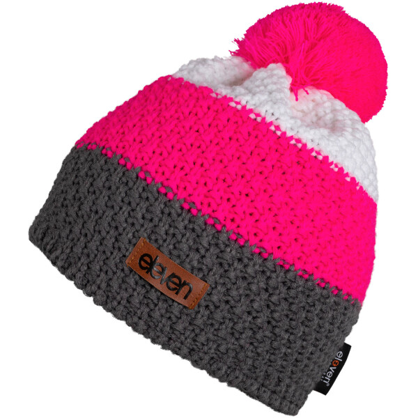 Pletená čepice Eleven Pom Pink Velikost: UNI