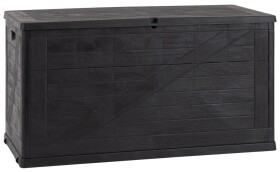 TOOMAX WOOD zahradní plastový úložný box 420 L - grafit
