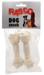 Rasco Pochoutka uzel bůvolí bílý 11 cm 2 ks / Pamlsek / Žvýkací / Bůvolí kůže / Pro psy (4904-69111)