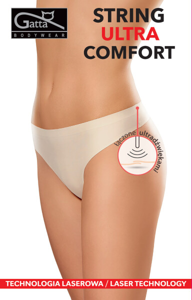 Dámské kalhotky string Gatta 41589 Ultra Comfort bílá/bílá M