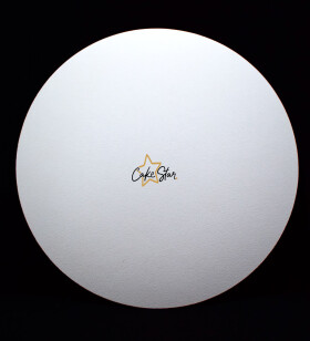 Cake star Tác pevný dřevovláknitý bílý 26cm, balení 30ks