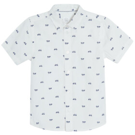 Košile s krátkým rukávem- bílá - 110 WHITE