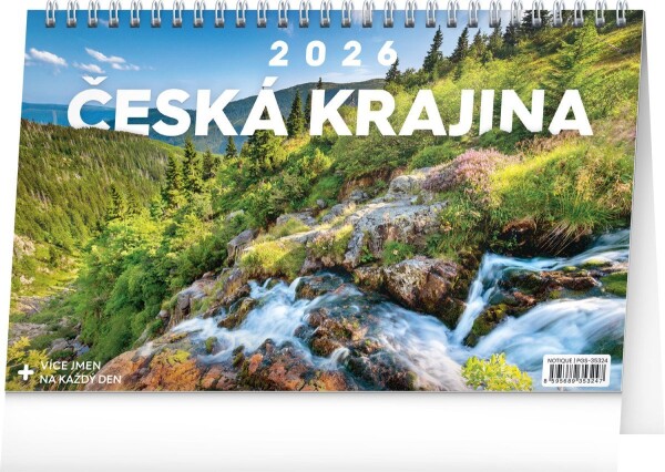 Kalendář 2026 stolní: Česká krajina, 23,1 x 14,5 cm