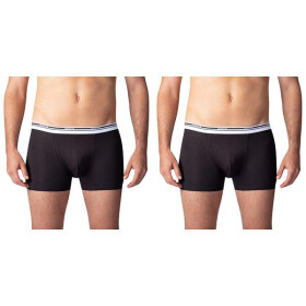 Dvojbalení bavlněných boxerek BOXER COLOURS 2x - BELLINDA - černá L