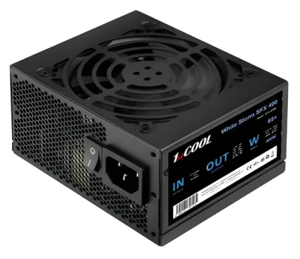 1stCOOL WHITE STORM SFX-400W / Zdroj / SFX / 400W / aktivní PFC / 80mm ventilátor (SFX-400W)