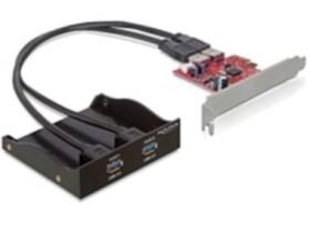 Delock 3.5 přední panel s 2x USB 3.0 porty + PCI Express adaptér (61775)