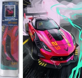 NORIMPEX Diamantové malování Růžový sporťák