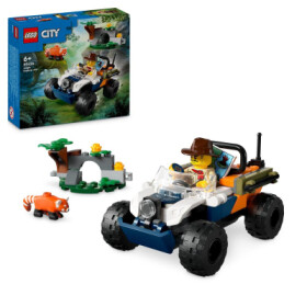 LEGO® City 60424 Čtyřkolka na průzkum džungle mise panda červená