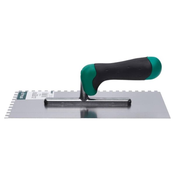 Hladítko nerezové 280 x 130 mm, dvoukomponentní rukojeť, 6 x 6 zubů, STALCO