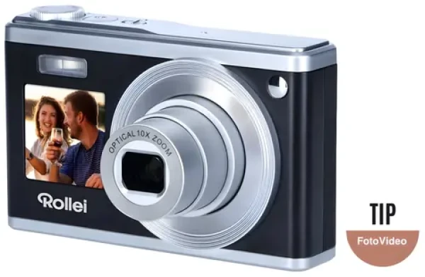 Rollei Compactline 10x černá / Kompaktní fotoaparát / 20 Mpix / 10x zoom / 2,8" LCD / Full HD video (10300)