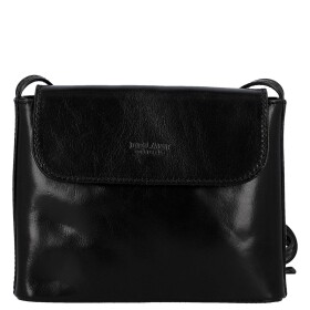 Trendy dámská kožená crossbody kabelka Georga, černá