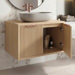 REA - Koupelnová skříňka pod umyvadlo Core 60cm Beige REA-M0406