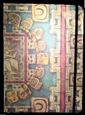 Zápisník gumičkou A4 210x290 mm mayské ornamenty