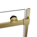 HOPA - Sprchové dveře BELVER GOLD NEW - Barva rámu - Zlatá, Rozměr A - 100, Směr zavírání - Univerzální Levé / Pravé, Výplň - Čiré bezpečnostní sklo - 8 mm BCBELV10BGCN