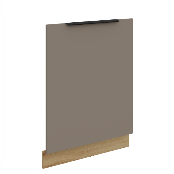 Dvířka na vestavnou myčku nádobí Aria ZM 713x596 Barva korpusu: Dub artisan, Barva dvířek: TA - Sandgrau AFM