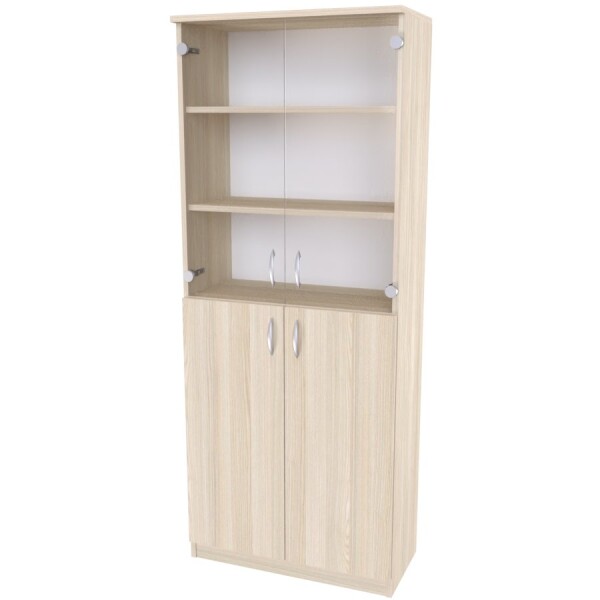 Nábytek Mikulík Skříň program sektor č.9 prosklená - hl. 34,5 cm Rozměry: (š x h x v): 80 x 34,5 x 175 cm