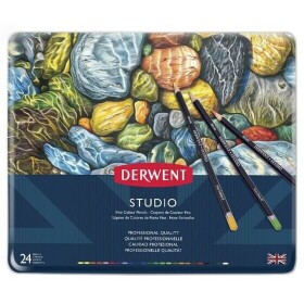 Derwent Studio sada 24 pastelových tužek pro detailní kresbu